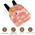 thumbnail image 6 of Pink Orange Flowers Pretty Design Small Backpack Cute Mini Backpacks For Woman Lightweight Daypacks, 6 of 8