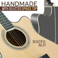 thumbnail image 4 of Pyle Electric Acoustic Cutaway Full Scale Spruce Wood Guitar Kit w/ Amp, 4 of 7