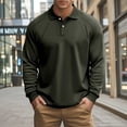 thumbnail image 2 of Annhoo Men's Office Blouses Casual Oversized Long Sleeve Collared Button Shirts Solid Color Business Dressy Pullover, 2 of 7