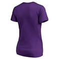 thumbnail image 3 of Women's Purple LSU Tigers Splatter Logo V-Neck T-Shirt, 3 of 3