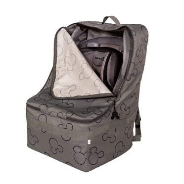 Disney Baby by J.L. Childress Ultimate Backpack Premium Padded Car Seat Travel Bag, Grey