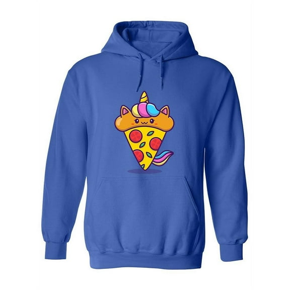 Kawaii Unicorn Pizza Hoodie Women -Image by Shutterstock, Female 3X-Large