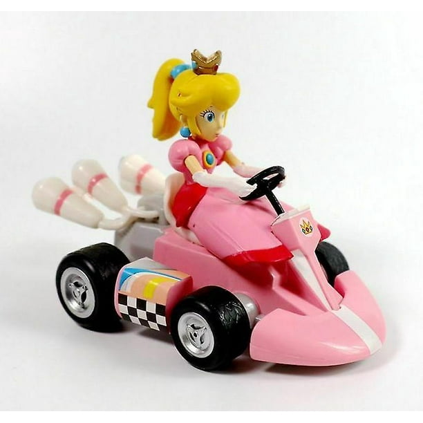 Super Mario Bros Kart Pull Back Car Action Figures Kids Birthday Party Toys  Gift-1 