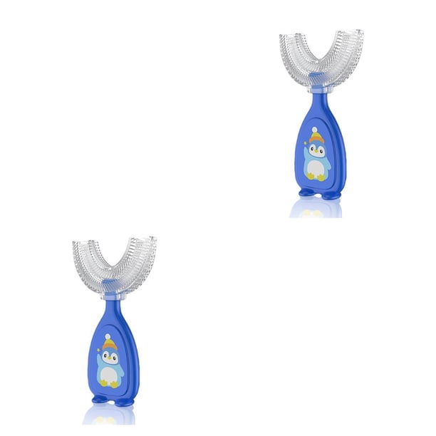 Cepillo de Dientes en Forma de U Toystoory Doble Cara Bebé Recién Nacido Azul S 2Conjunto