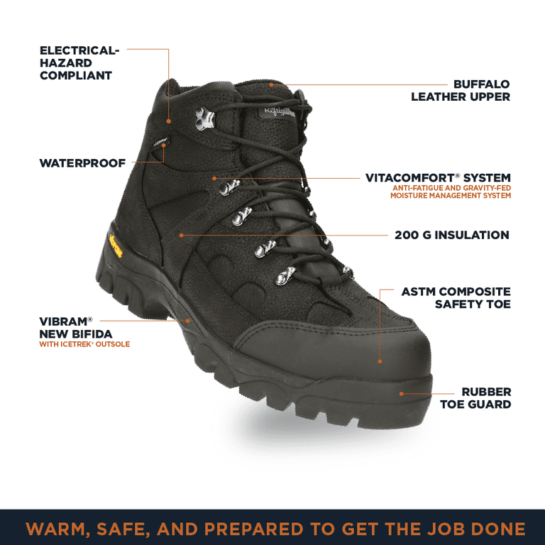 RefrigiWear EnduraMax Boot - Waterproof Leather Work Boots 