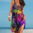 thumbnail image 1 of WILLBEST Vestidos de Mujer Vestido de Moda para Mujer Verano Playa Primavera Bloque de Color Estampado Vestido Suelto Vestido sin Mangas Casual Boho Vestido Extra Grande, 1 of 3