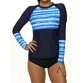thumbnail image 3 of Charmo Women Rashguards UV Sun Protection Lonng Sleeve Rash Guard Swim Shirt, 3 of 7