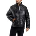 thumbnail image 5 of X RAY Jeans Men's PU Quilted Jacket with Faux Shearling Lining, Black, S, 5 of 10