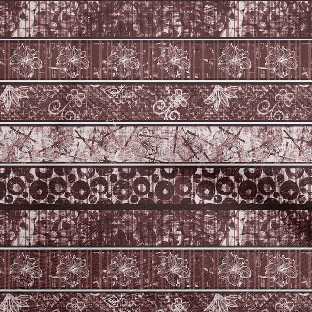 oneOone Cotton Silk Brown Fabric Aaian Batik Craft Projects Decor Fabric Printed By The Yard 42 Inch Wide