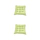 thumbnail image 3 of Inteprter Cojín para silla de comedor Tejido de poliéster cómodo Relleno de perlas Sin deslizamiento Con relleno de perlas para liberar el verde claro 2Conjunto, 3 of 6
