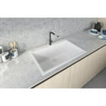 thumbnail image 6 of Ruvati Drop-in Topmount Granite Composite Single Bowl Kitchen Sink - Arctic White, 6 of 13