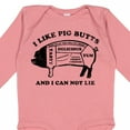 thumbnail image 4 of Inktastic I Like Pig Butts Boys or Girls Long Sleeve Baby Bodysuit, 4 of 5