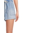 thumbnail image 4 of No Boundaries Juniors' Super High Rise Tie Front Shorts, 4 of 5