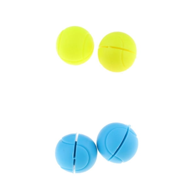 2 Pair Ball Shape Durable Rackets Shock Absorbers Tennis Racket String
