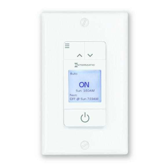 Intermatic ASCEND Standard 7-Day Programmable Timer, 120 VAC, 15A, White