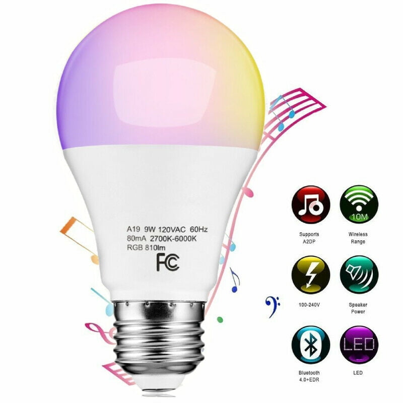 bluetooth light bulb speaker walmart