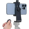 thumbnail image 1 of Adaptador de Trípode para Móvil con Mando Remoto Bluetooth, Soporte Universal Ajustable 5.5-10.5cm Compatible con iPhone 16/15/Samsung y Huawei, 1 of 7