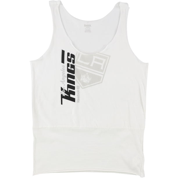 Camiseta sin mangas Reebok LA Kings para mujer, blanca, mediana
