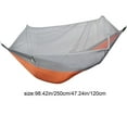 thumbnail image 3 of CUITING Hamac de Camping avec Moustiquaire et Bâche de Pluie - Hamac Double Portable avec Moustiquaire et Bâche de Tente Sangle d'Arbre Robuste Hamac Tente pour Voyage Camping Randonnée en Plein Air, 3 of 9