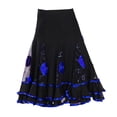 thumbnail image 1 of Disfraz de Columpio para Damas Sunnimix Azul Real Falda de Baile, 1 of 7