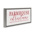 thumbnail image 3 of Stupell Industries Farmhouse Christmas No Place Like Home Gray Framed Floater Canvas Wall Art, design by Lux + Me Designs, 14 x 31, 3 of 9