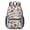 Baseballs and Caps, variant on Baseballs and Caps Light Gray Pattern 17" School Backpacks for Teens,Waterproof Oxford Fabric,S-Shape Padded Straps for School,Travel,Hiking,Camping