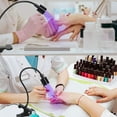 thumbnail image 3 of yeacher Lampe Portable de Polymérisation d'Ongles UV avec Luminosité Réglable, Mini Lumière Alimentée par USB pour Vernis Gel, Design Compact avec Tuyau Flexible, Fini Argenté (Boîte Cadeau), 3 of 7