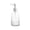 Clear, variant on qolami Black Soap Dispenser, 2 Pack Hand Soap Dispensers with Bamboo Pump, Plastic Hand and Dish Dispenser for Kitchen, Refillable Liquid Soap and Lotion Dispensers Bottle