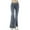 Light Blue, variant on JIKNTTR Women's Classic Fit Jeans Fashionable Zipper Slit Flared High Waisted Denim Pants With Light Wash Jeans Summer Denim Pants
