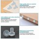 thumbnail image 3 of 40 Pack Clear Silicone Bumpers for Doors and Glass Tables Wall Mounted Rubber Protectors, 3 of 5