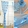 thumbnail image 3 of 2Pcs 39*79in Yellow/Blue Curtains for Living Room Butterfly Print Curtains Sheer Curtains, 3 of 5