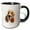 Black/White, variant on 3drose, Cute Animal Dog Watercolor Illustration-beagle, 11oz Magic Transforming Mug
