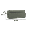 thumbnail image 2 of Estuche para bolígrafos de alta capacidad, organizador de papelería con 2 compartimentos, bolsa para bolígrafos de mano, 2 of 5