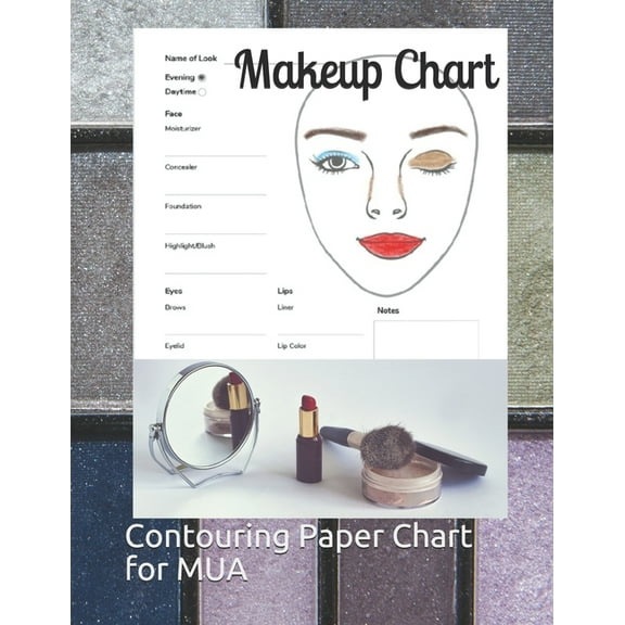 Contouring Makeup Chart: Paper Chart for Makeup Artist (Paperback)