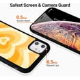 thumbnail image 4 of CPDD Abstract Art Phone Case for iPhone Xs Max,Abstract Painting Art Anti-Fall Soft TPU Hard Back Protection Shockproof Flexible Pink Love Heart Coffee Latte Cases Cover for iPhone Xs Max, 4 of 6
