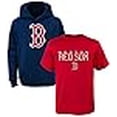 thumbnail image 3 of MLB Jeunesse 8-20 Polyester Performance Logo Primaire Chandail Molletonné à Capuchon et T-Shirt Ensemble de 2 (18-20, Boston Red Sox), 3 of 4