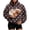 Coffee #009, variant on Pet Pouch Hoodies Polka Dot Cat And Dog Pouch Hoodie Sweatshirts With Larger Pocket Oversized Trendy Outside Kitten Puppy Carrier Holder Pouch Hoodie M