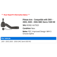 thumbnail image 2 of Pitman Arm - Compatible with 2001 - 2003, 2005 - 2006 GMC Sierra 1500 HD 2002, 2 of 2