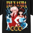 thumbnail image 2 of Inuyasha Kagome & Inuyasha Crew Neck Short Sleeve Men's Black T-shirt-4XL, 2 of 3
