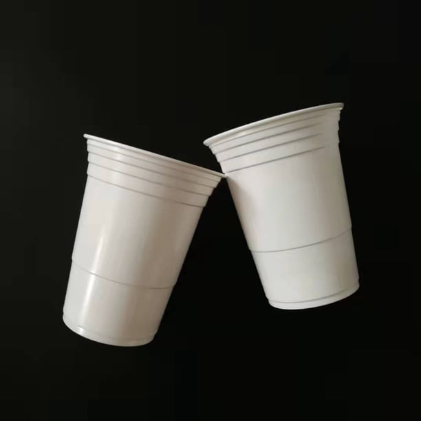 Vaso de plástico desechable convencional de dos colores ps Copa de tenis de mesa Copa de fiesta no tóxica de dos colores
