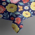 thumbnail image 4 of Pioneer Flower Floral Print Pattern Rectangle Tablecloth 60"x120", Waterproof Polyester Table Cloth, Wipeable Spillproof for Dining Camping Indoor Outdoor, 4 of 6