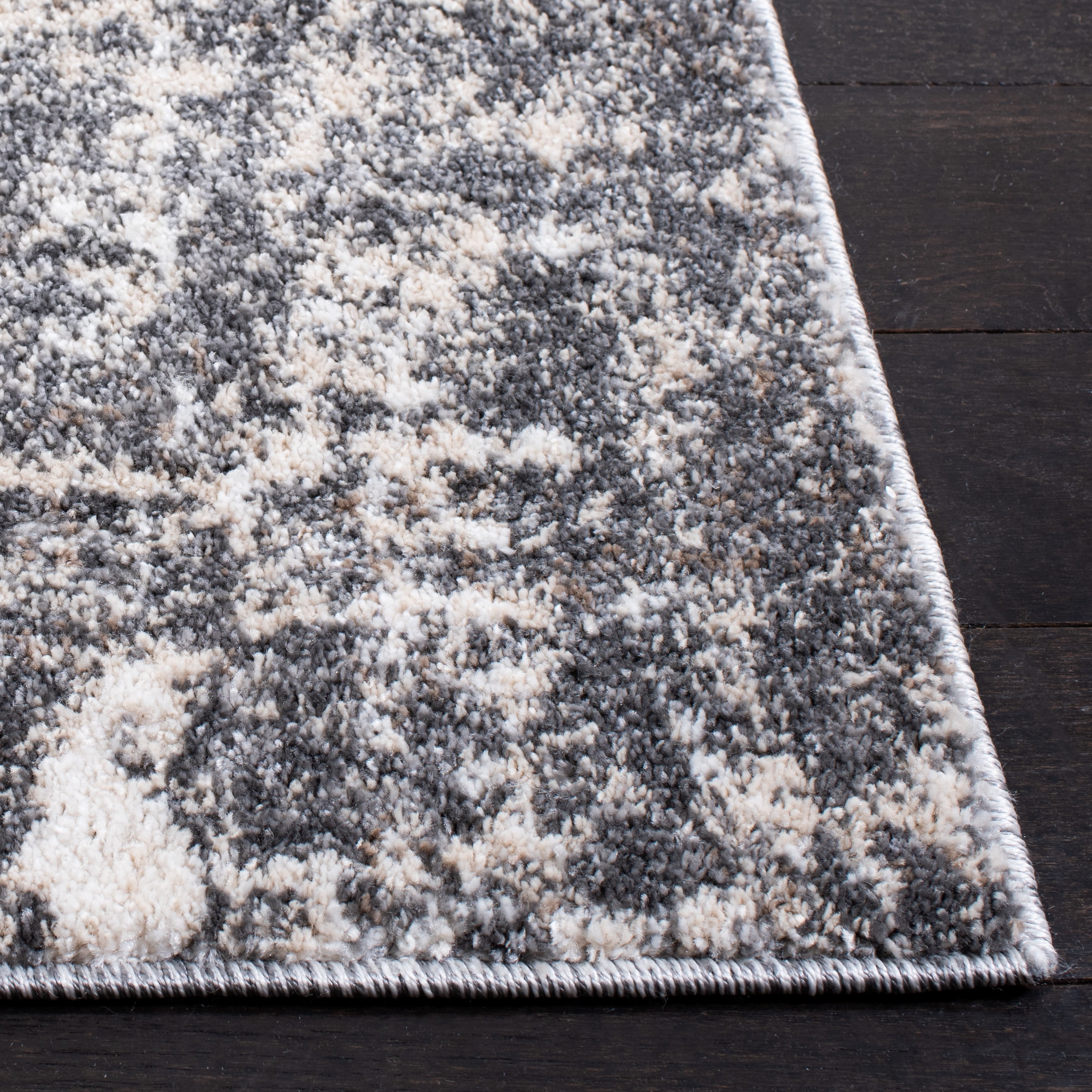 SAFAVIEH Aston Mackenzie Abstract Area Rug, Gray/Ivory, 4' x 6'
