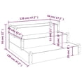 thumbnail image 2 of vidaXL Garden Raised Bed Gray 47.2"x47.2"x22" Solid Wood Fir, 2 of 6