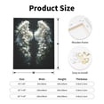 thumbnail image 2 of KLL Floral Angelic White Wings Print Canvas Wall Art, Canvas Painting Prints Canvas Art Wall Decor Home Decoration for Living Room Bedroom Office, 2 of 6