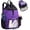 Purple, variant on Mesh Beach Backpack Sandproof Drawstring Backpack with Tumbler Side Pockets Swim Bag for Pool Gym(Black)