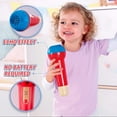 thumbnail image 5 of Hape: Mighty Echo Microphone - Red & Blue - Voice Amplifying & Singing Toy, Battery Free, Echo Effect, Music Instrument, Toddler & Kids Age 1+, 5 of 11