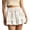 White, variant on GJSYRH Shorts for Women Ruffled Tiered Pleated Mini Skirts Boho High Waist Flowy Comfy Tennis Golf Skorts Brown M