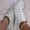 Silver, variant on Bmisegm Ladies Fashion Sequin Round Head Lace up Comfortable Flat Casual ShoesCasual Shoes for Women Silver 40