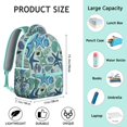 thumbnail image 6 of Lightweight School Backpack Featuring Vintage Seashells and Ocean Themes, Cute and Nautical, 6 of 6