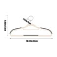 thumbnail image 3 of CASAFUN Heavy Duty 10PC Plastic Hangers,Avoid-Shoulder Angle Thick Clothes Hangers with New Generation Non-Slip Pads,Space Saving Easy Slide Organizer for Bedroom Closet Shirts Pants, 3 of 8